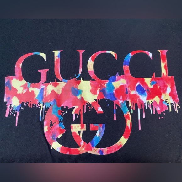 NWT Gucci 100% Cotton Short Sleeve T-shirt Made in Italy Size Large - Picture 8 of 12